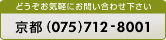 電話：京都（075）712-8001